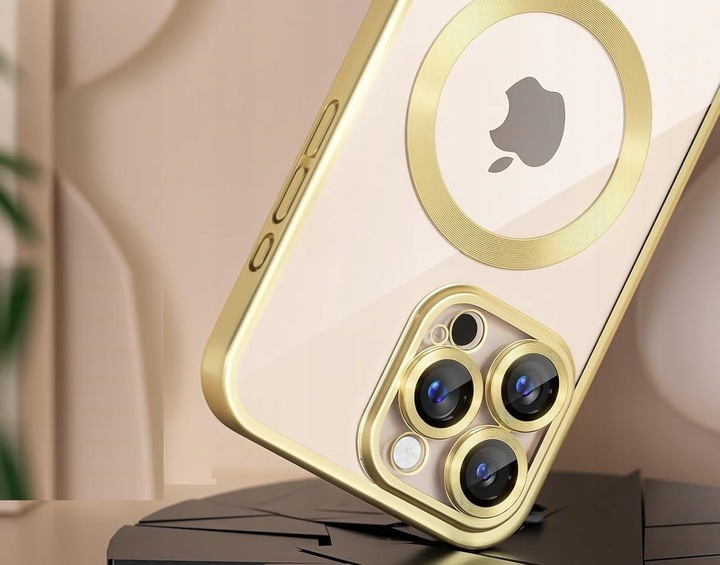 Etui złote case do iPhone 16 Pro pustynny złoty do MagSafe ochrona aparatów