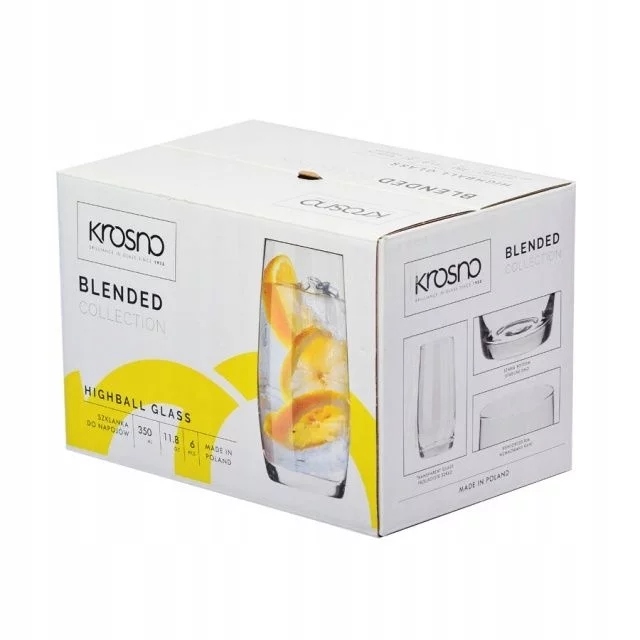 Szklanki do napojów 6 szt. 350 / 410 ml Blended Krosno