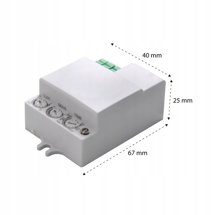 Czujnik RUCHU zmierzchu LED sensor MIKROFALOWY
