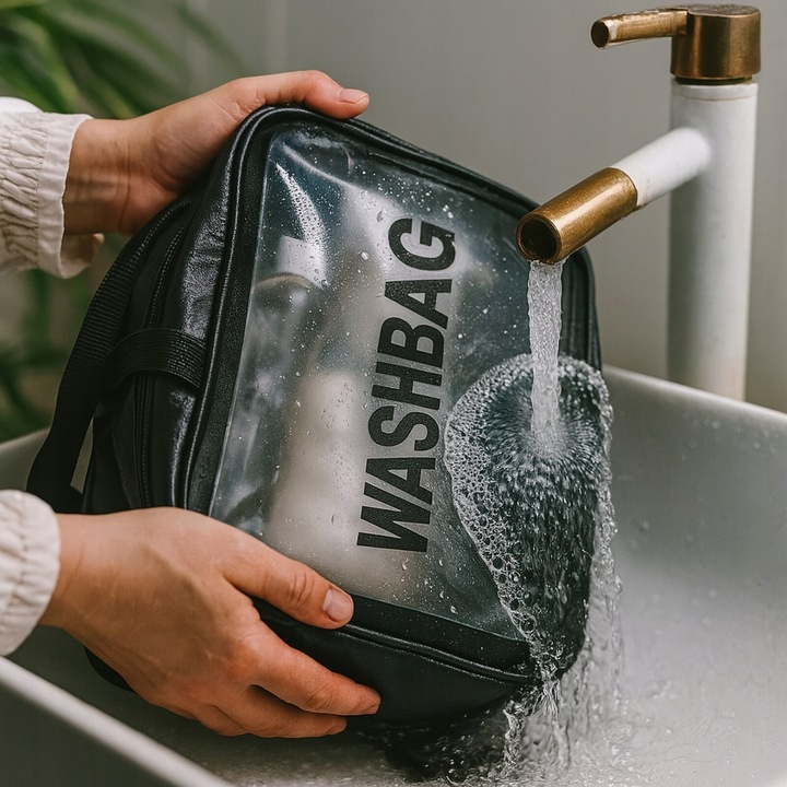 Podwójna Kosmetyczka Podróżna Organizer Podróżny Damska Męska Duża Pojemna