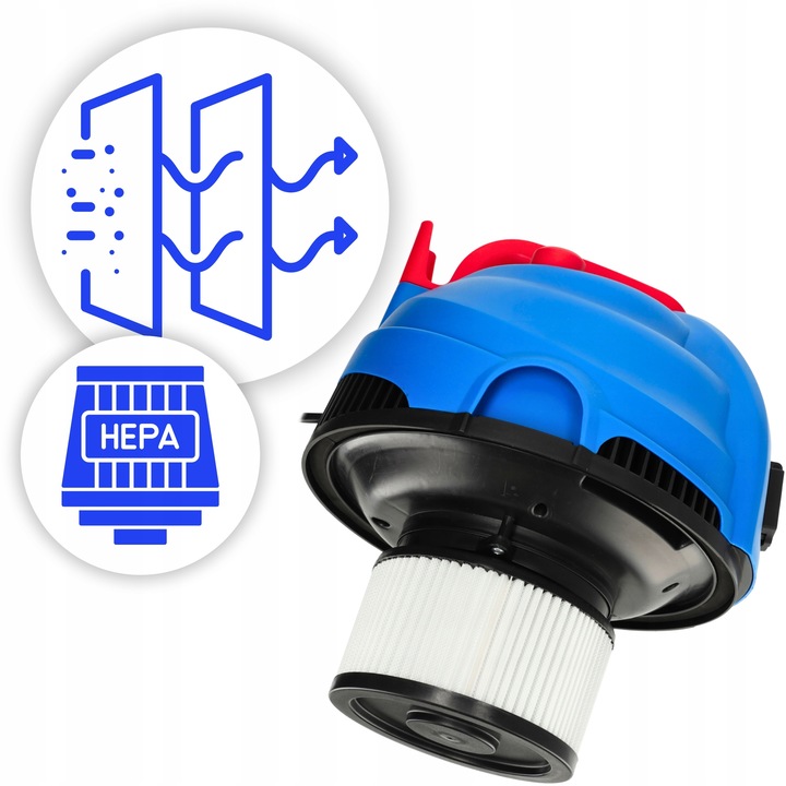 ODKURZACZ PRZEMYSŁOWY BEZWORKOWY Z OTRZĄSACZEM DO GIPSU SUCHO MOKRO