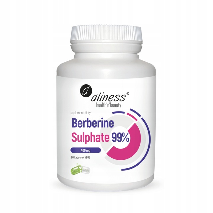Aliness BERBERINE SULPHATE 99% 400mg Berberyna 60k