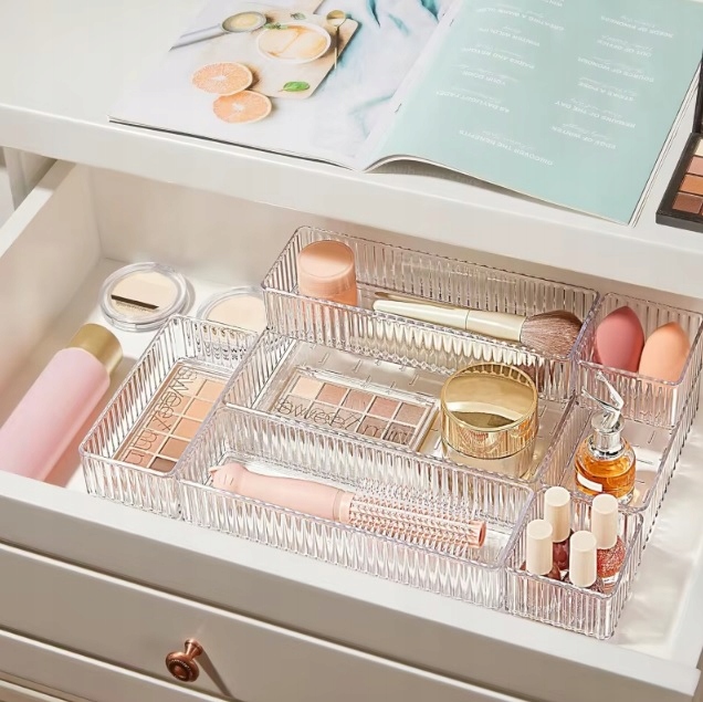 ORGANIZER NA KOSMETYKI WKŁAD DO SZUFLADY POJEMNIK TACKA PERFUMY MODUŁOWY 7