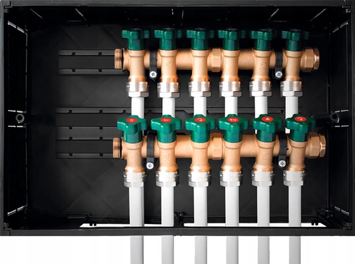 ROZDZIELACZ DO WODY UŻYTKOWEJ CIEPŁEJ ZIMNEJ HERZ 4 punkty