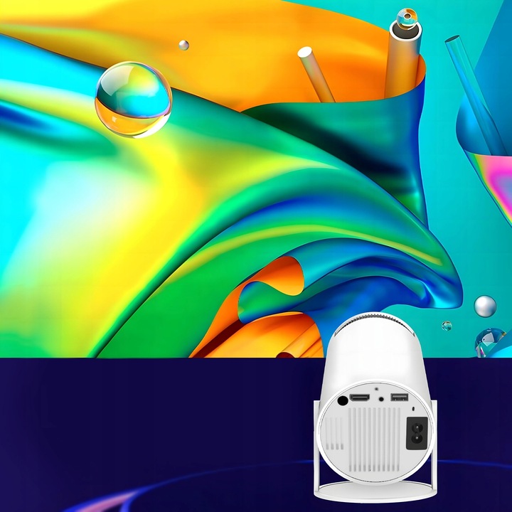 Projektor Rzutnik Android TV WiFi FULL HD Przenośny SMART Głośnik