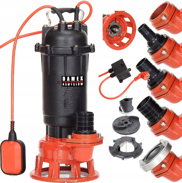 POMPA PX5000+ DO WODY BRUDNEJ ŚCIEKÓW SZAMBA ROZDRABNIACZ 100%MIEDŹ