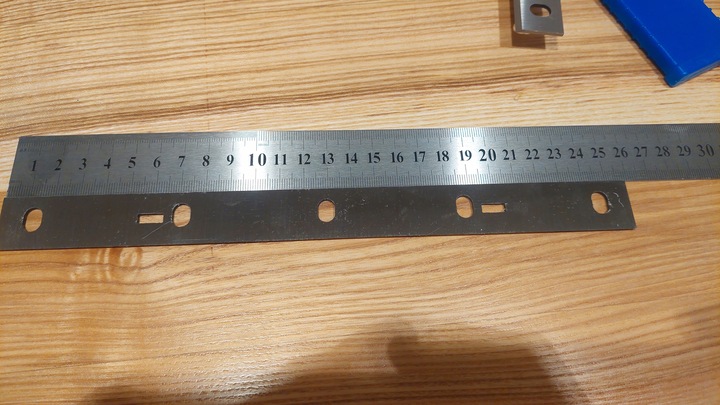 2 zapasowe noże HSS komplet do heblarki strugarki Scheppach HMS1070