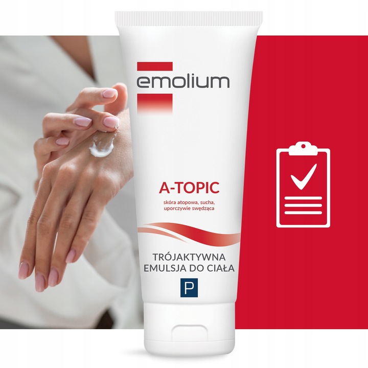 EMOLIUM A-TOPIC Trójaktywna Emulsja Do Ciała 200ML