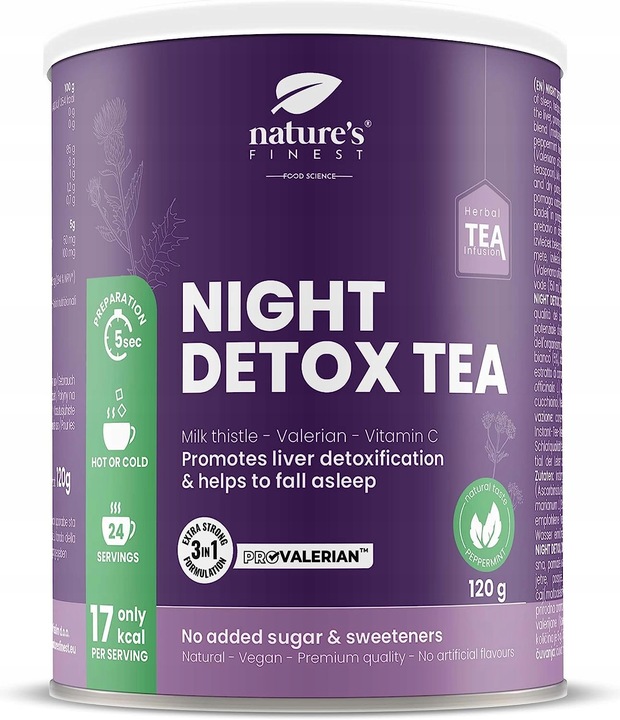 Najlepsza nocna herbata detoksykująca natury