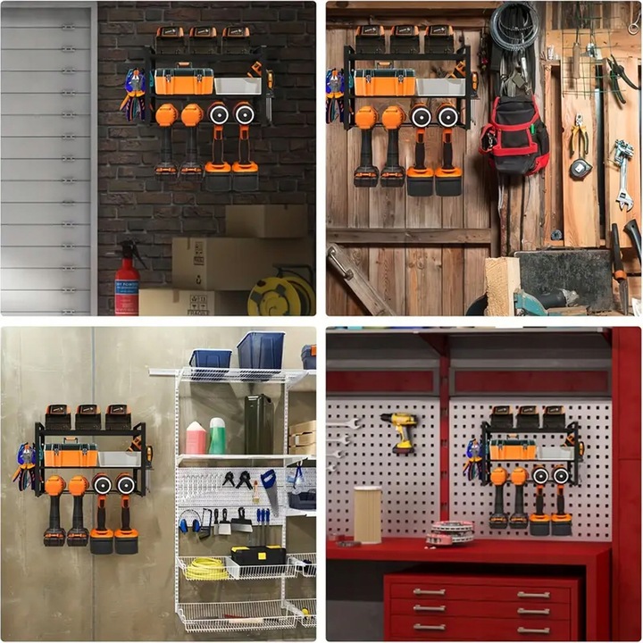 REGAŁ GARAŻOWY Ścienny Półka Wieszak ORGANIZER na Elektronarzędzia