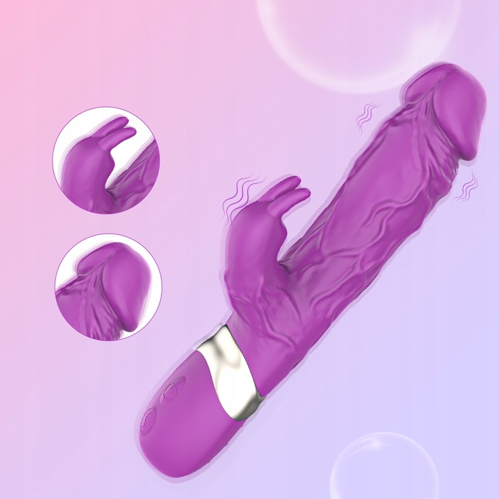 damski wibrator łechtaczk posuwisty z 7 różnymi funkcjami wibracji APP