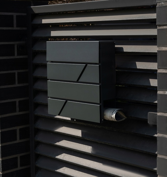 Skrzynka na Listy Pocztowa Gazety Pocztę Duża Listowa A4 Antracyt do Domu