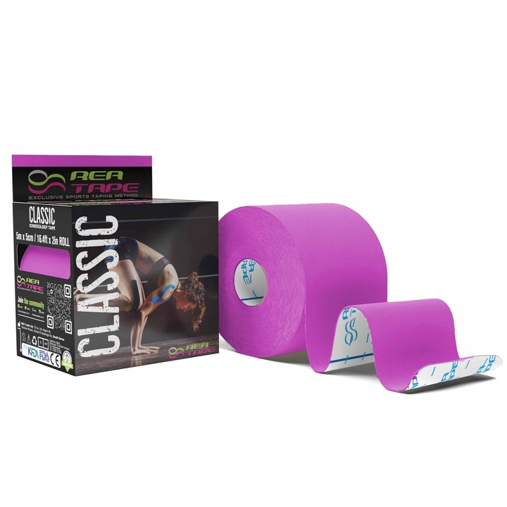 Taśma do kinesiotapingu REA TAPE Classic [Fioletowy]