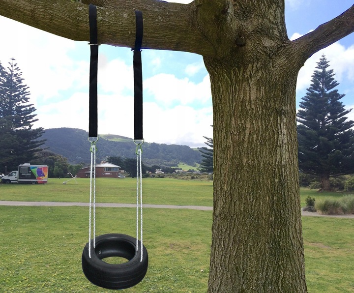 ZESTAW MOCOWANIE DO HAMAKA HUŚTAWKI UCHWYT LINKI TAŚMY PASY