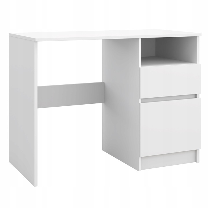 BIURKO BIAŁE KOMPUTEROWE MŁODZIEŻOWE STOLIK SZUFLADY 100cm