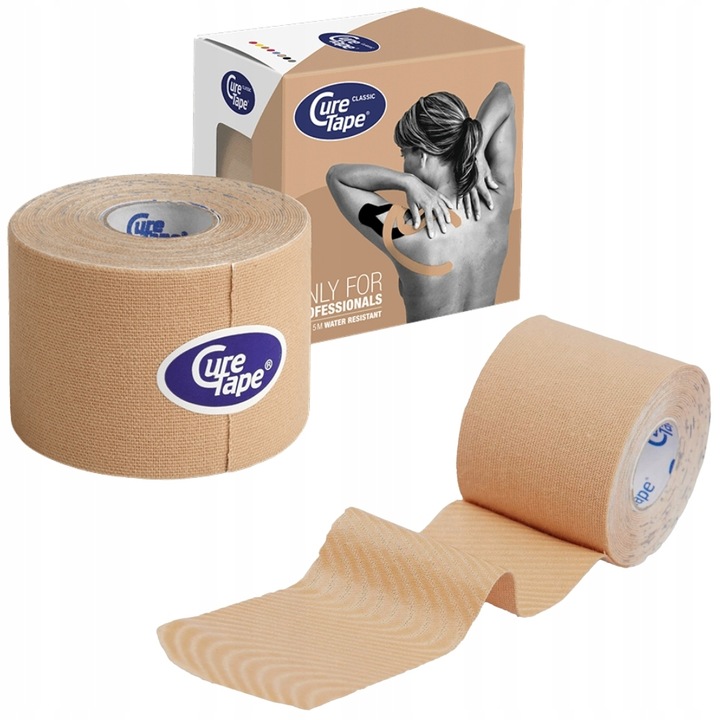 Taśma do kinesiotapingu tejpy CURETAPE CLASSIC do CIAŁA i TWARZY