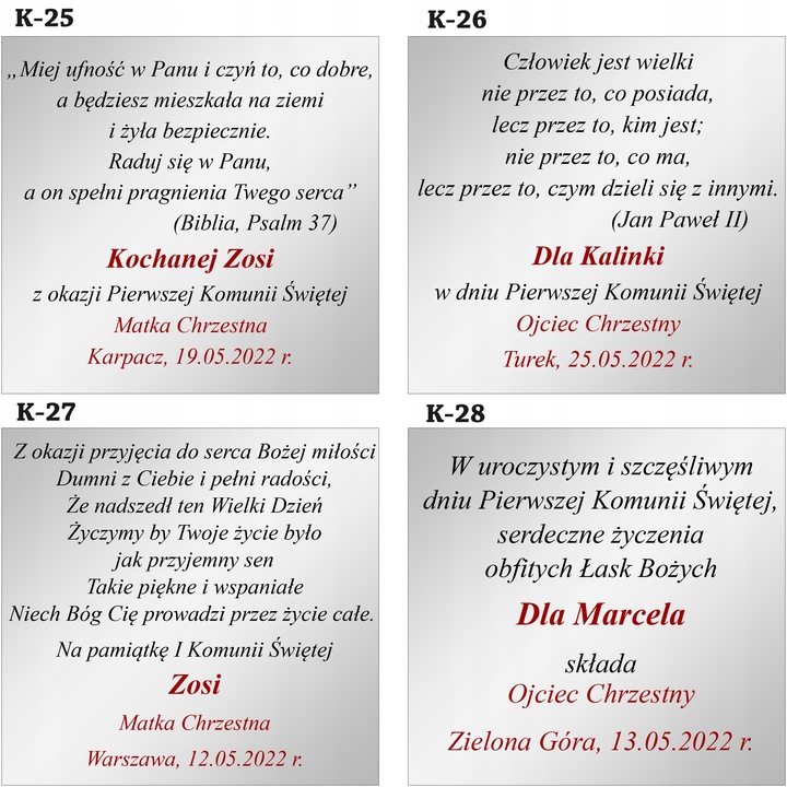 PAMIĄTKA PIERWSZEJ KOMUNII ŚWIĘTEJ OBRAZEK PREZENT NA KOMUNIĘ Z GRAWEREM