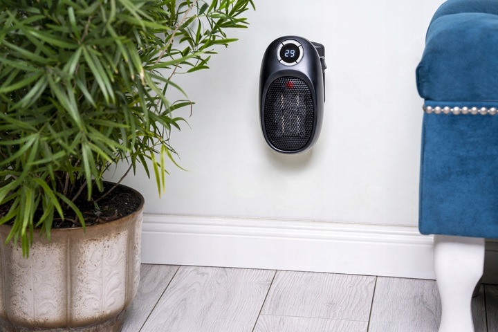 MINI GRZEJNIK ELEKTRYCZNY FARELKA TERMOWENTYLATOR OGRZEWACZ TIMER