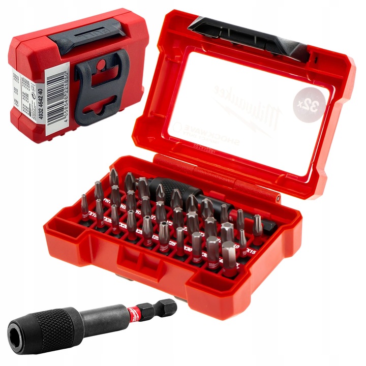 Zestaw bitów udarowych Milwaukee Shockwave 32 szt.