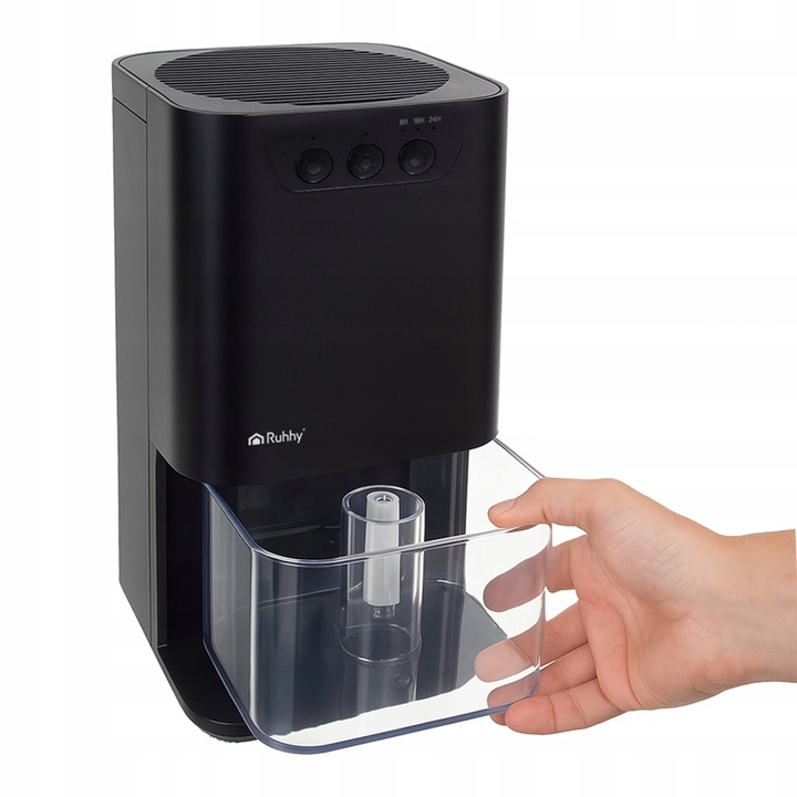 Osuszacz Powietrza Pochłaniacz Wilgoci Cichy Podświetlenie LED + Timer