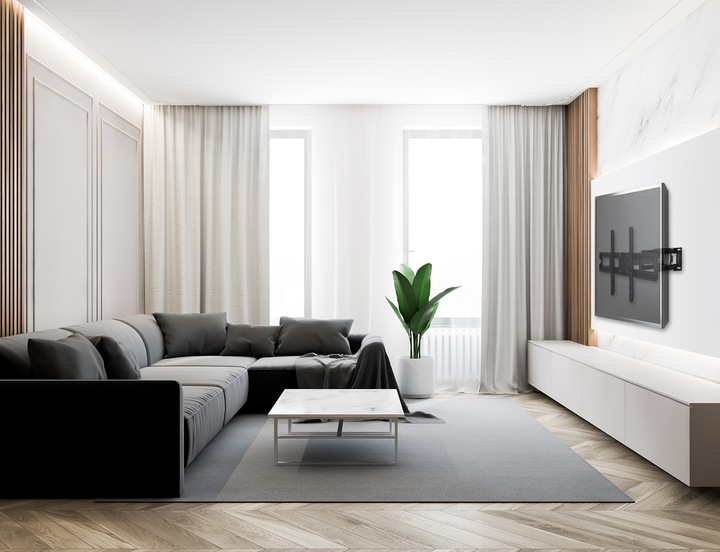 EXTRA MOCNY OBROTOWY UCHWYT na TELEWIZOR WIESZAK TV 32-80 cali