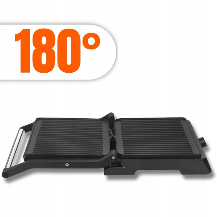 GRILL OPIEKACZ TOSTER ELEKTRYCZNY DO KANAPEK PANINI ROZKŁADANY DUŻY