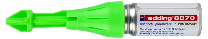 Marker w sprayu do głębokich otworów Edding E-8870 ZIELONY NEON 1 szt.
