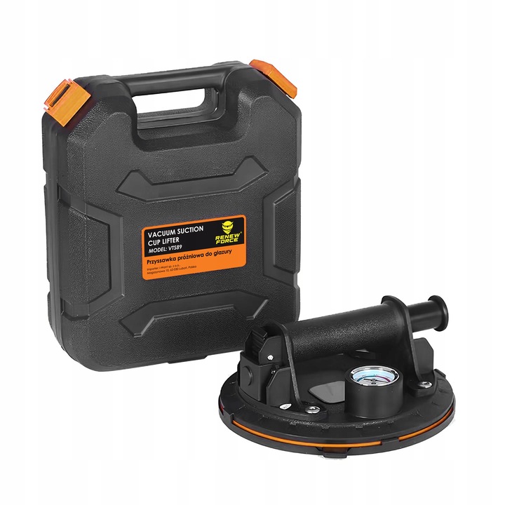 PRZYSSAWKA PRÓŻNIOWA UCHWYT DO PŁYTEK GLAZURY SZYB Z POMPKĄ I