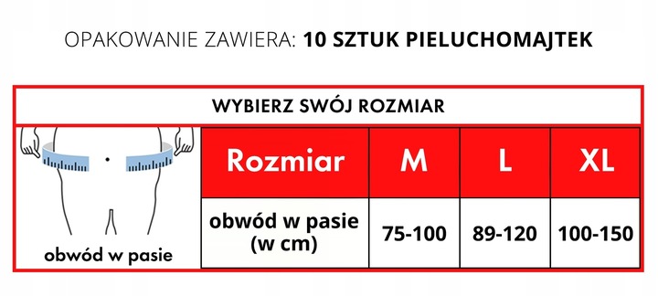 PIELUCHOMAJTKI PAMPERSY DLA DOROSŁYCH KAREIN CLASSIC XL 30 SZTUK