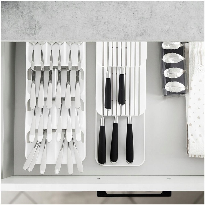 Wkład DO SZUFLADY na noże kuchenne pudełko pojemnik organizer kuchenny