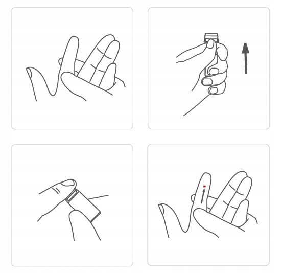 Nakłuwacze jednorazowe Easylance 2,4mm 21g 200 szt. + GRATIS Test covid-19
