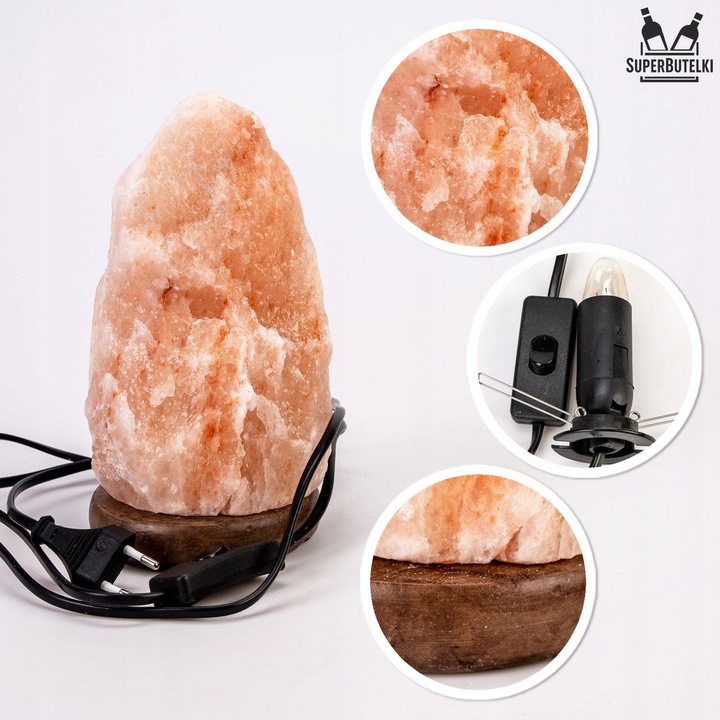 LAMPA SOLNA 2-3 kg lampka NOCNA sól himalajska JONIZATOR naturalna z soli