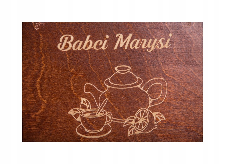 HERBACIARKA prezent DZIEŃ BABCI DZIADKA grawer!!