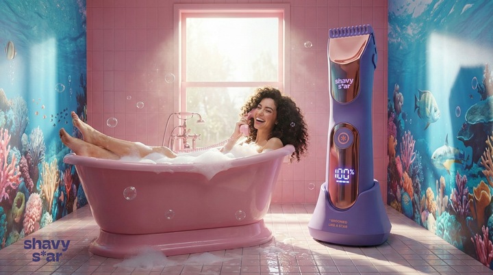Golarka Damska Shavy Star MASZYNKA depilator trymer do ciała pach