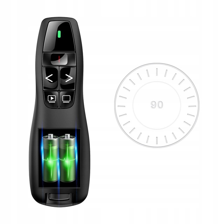 WSKAŹNIK PREZENTER LASEROWY PILOT BEZPRZEWODOWY DO PREZENTACJI LASER USB ZW