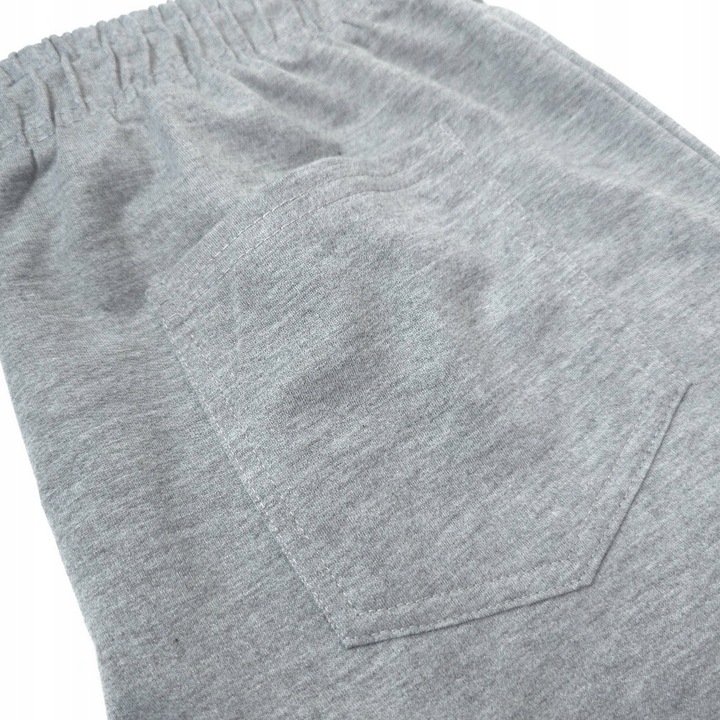 KRÓTKIE SPODENKI męskie DRESOWE z KIESZENIAMI na ZAMEK dresy szorty, r. 4XL