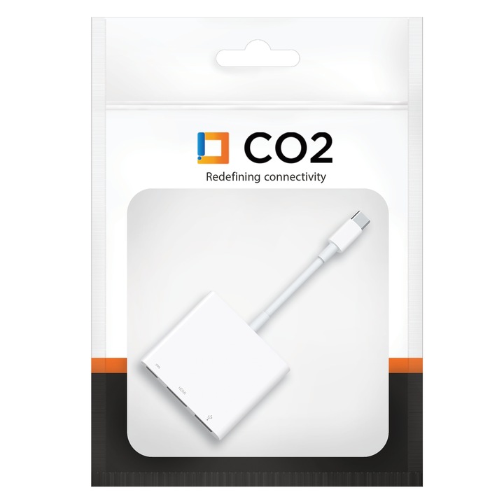 PRZEJŚCIÓWKA ADAPTER KABEL USB-C HDMI HUB 3W1 USB TYP C USB FULL HD MHL 4K