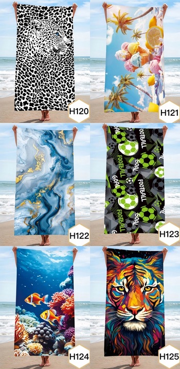 RĘCZNIK PLAŻOWY DUŻY KĄPIELOWY SUMMER RĘCZNIKI 100X180 XXL