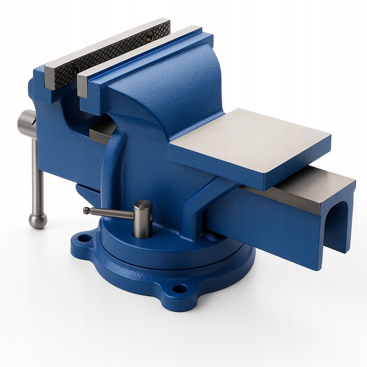 Imadło ŚLUSARSKIE 125mm Z KOWADŁEM OBROTOWE 360st. MOCNE SOLIDNE