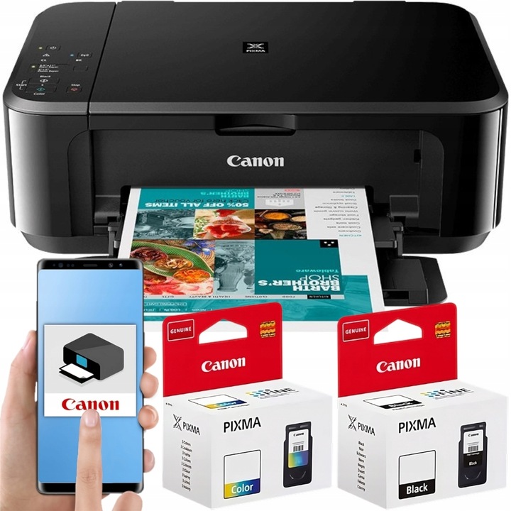 Drukarka atramentowa URZĄDZENIE 3w1 Canon Pixma DRUK DUPLEX SKAN WiFi TUSZE