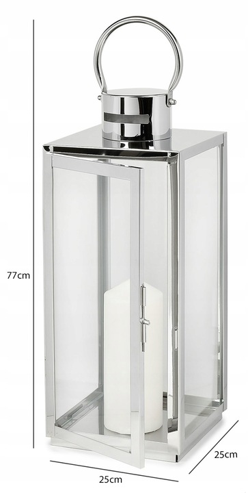 LATARNIA LAMPION LATARENKA ŚWIECZNIK OGRODOWY ZNICZ NAGROBNY 77cm XXL