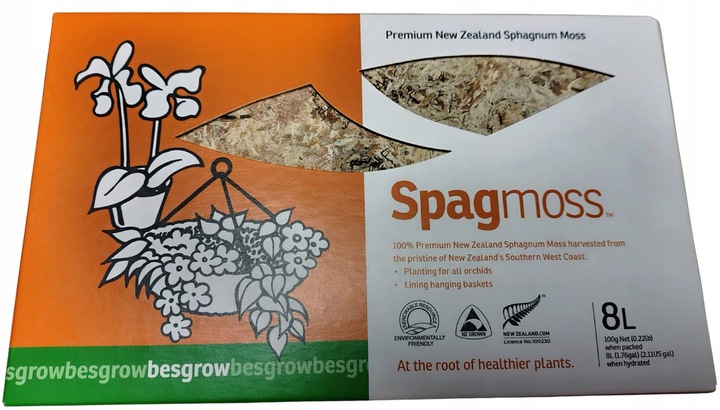 Podłoże do storczyka 100g Spagmoss sphagnum mech torfowiec