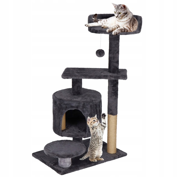 DRAPAK dla KOTA LEGOWISKO DUŻY domek zabawka SŁUPEK SIZAL BUDKA 4 POZIOMY