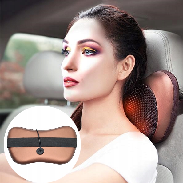 PODUSZKA MASUJĄCA DO KARKU SZYI PLECÓW RAMION CIAŁA NÓG MASAŻER SHIATSU