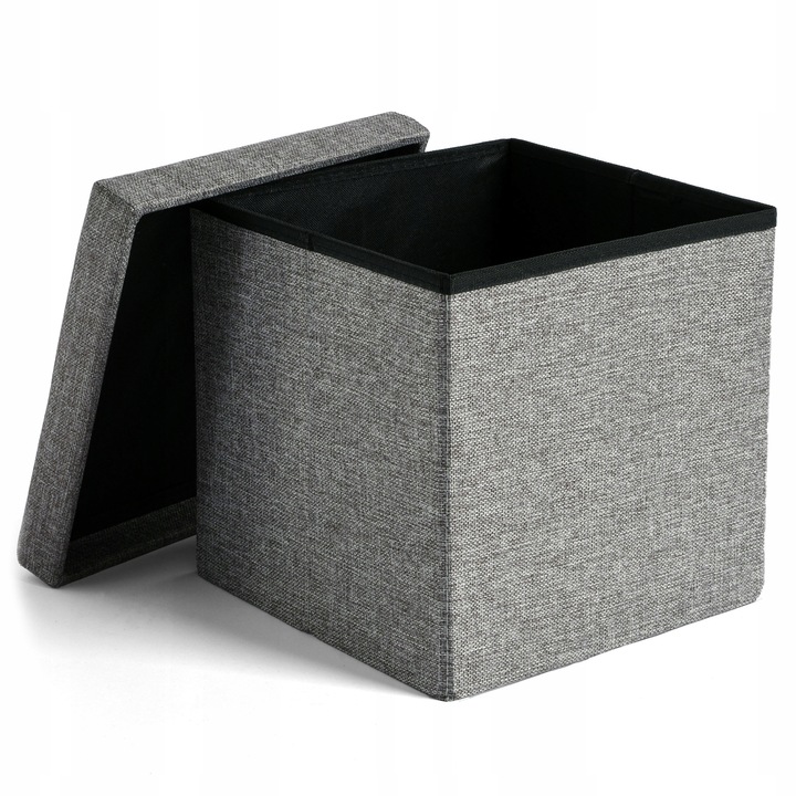 PUFA OTWIERANA SKŁADANA TAPICEROWANA SKRZYNIA POJEMNIK ZE SCHOWKIEM r.