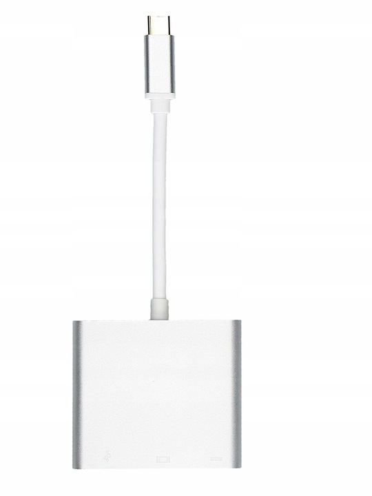 ADAPTER USB C HDMI+USB 3.0+PD 4K HUB MacBook 3w1