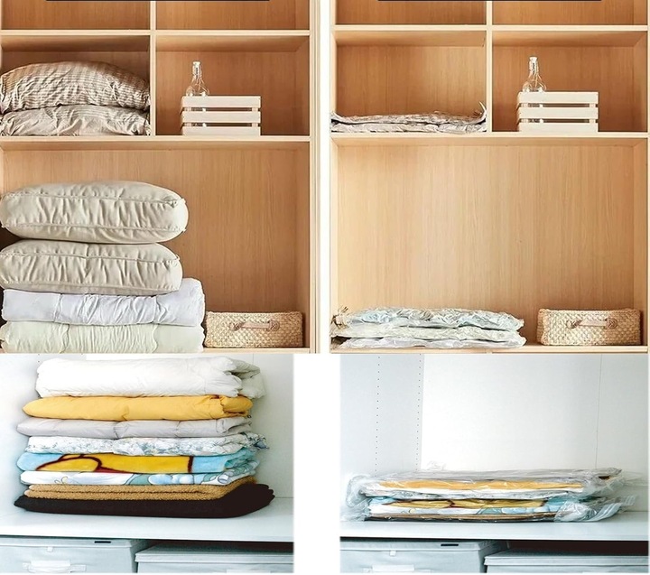 Worki Próżniowe na Ubrania Pościel do Pakowania 14 szt Zestaw + Pompka