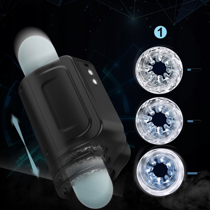 męski automatyczny masturbator posuwisty 7 funkcjami obracania i wkładania