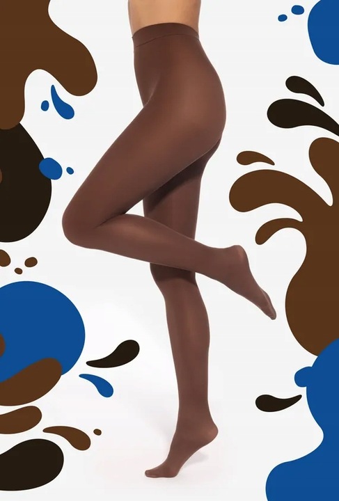 Rajstopy z mikrofibry Gatta & E.Wedel 40 den r. 3-M MILKY CHOCO NOWOŚĆ!