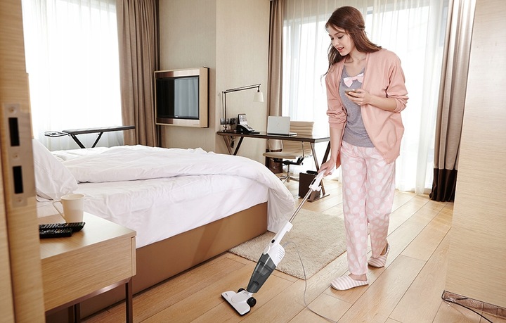 Odkurzacz pionowy 2w1 Deerma DX118C 600W 16000Pa 1,2l Filtr HEPA